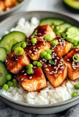 Honey Sriracha Salmon Bowls