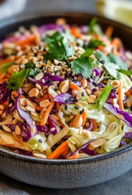 Asian Peanut Cabbage Slaw