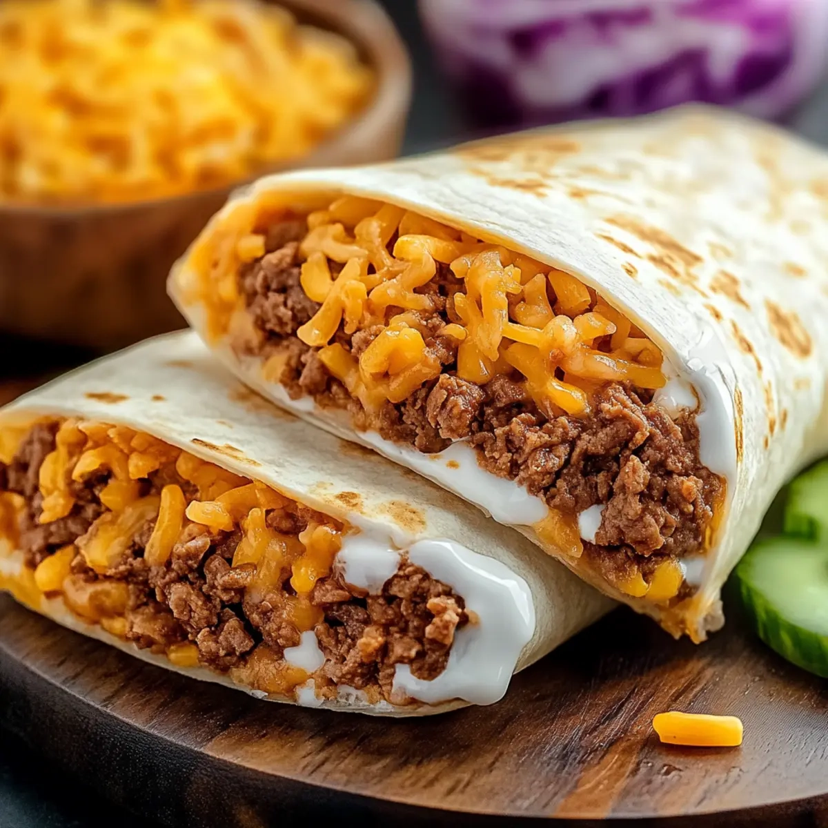 Crispy Taco Bell Beef Burrito