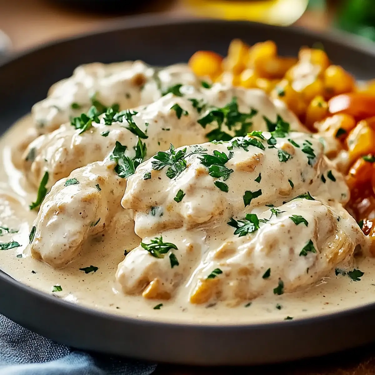 Slow Cooker Creamy Ranch Chicken