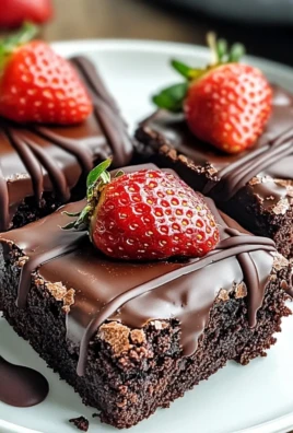 Chocolate Covered Strawberry Brownies