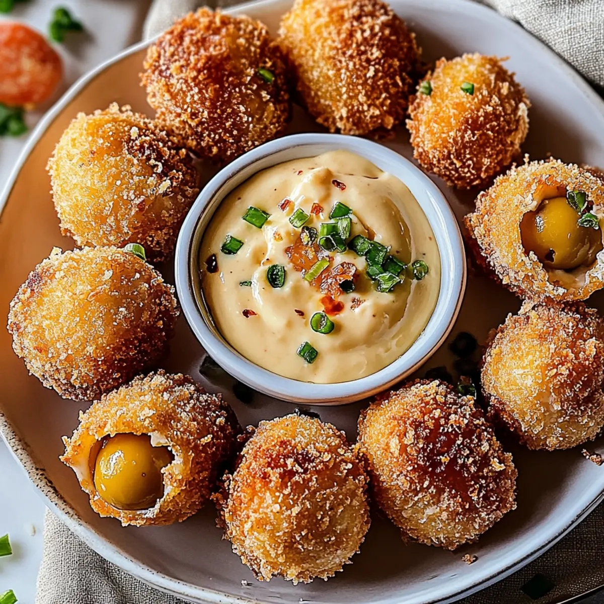 Pimento Cheese Fried Olives