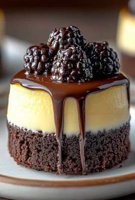 Brownie Bottom Mini Cheesecakes