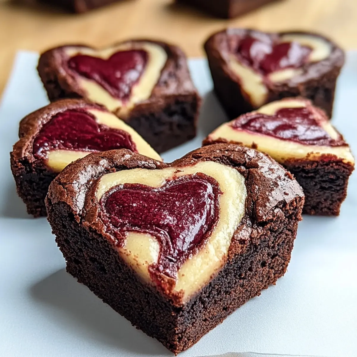 Heart-shaped Brownies