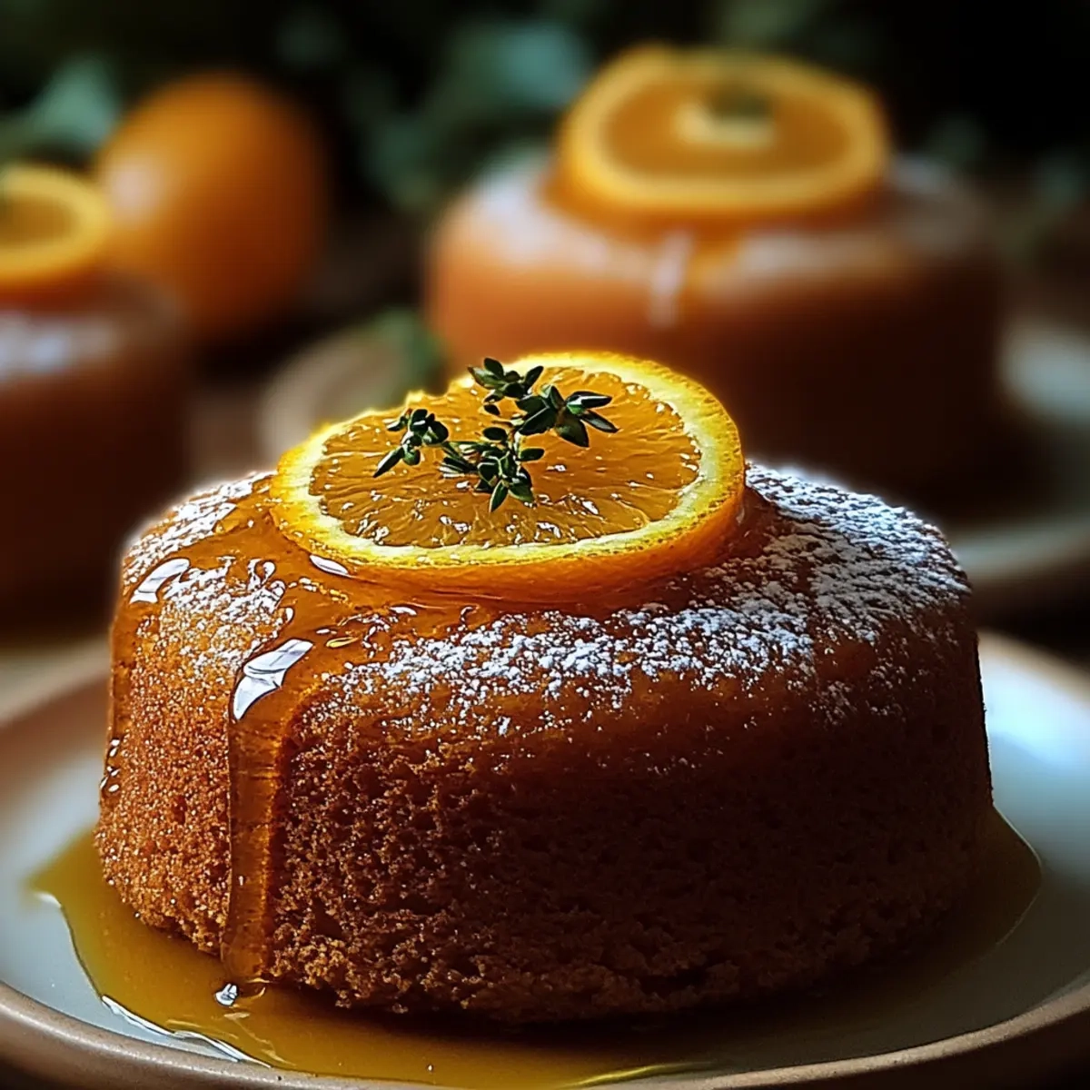 Orange Ginger Honey Cakes