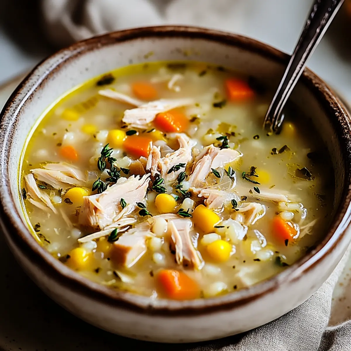 Leftover Turkey Soup