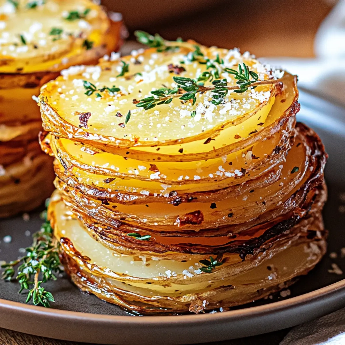Parmesan Potato Stacks
