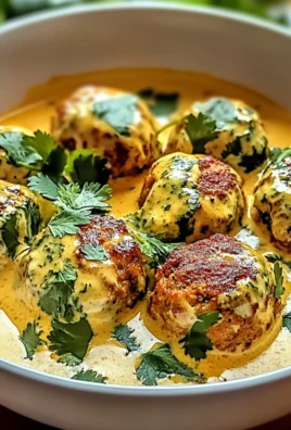 Thai Chicken Meatballs in Creamy Coconut Curry