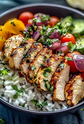 Mediterranean Chicken Bowl with Rice