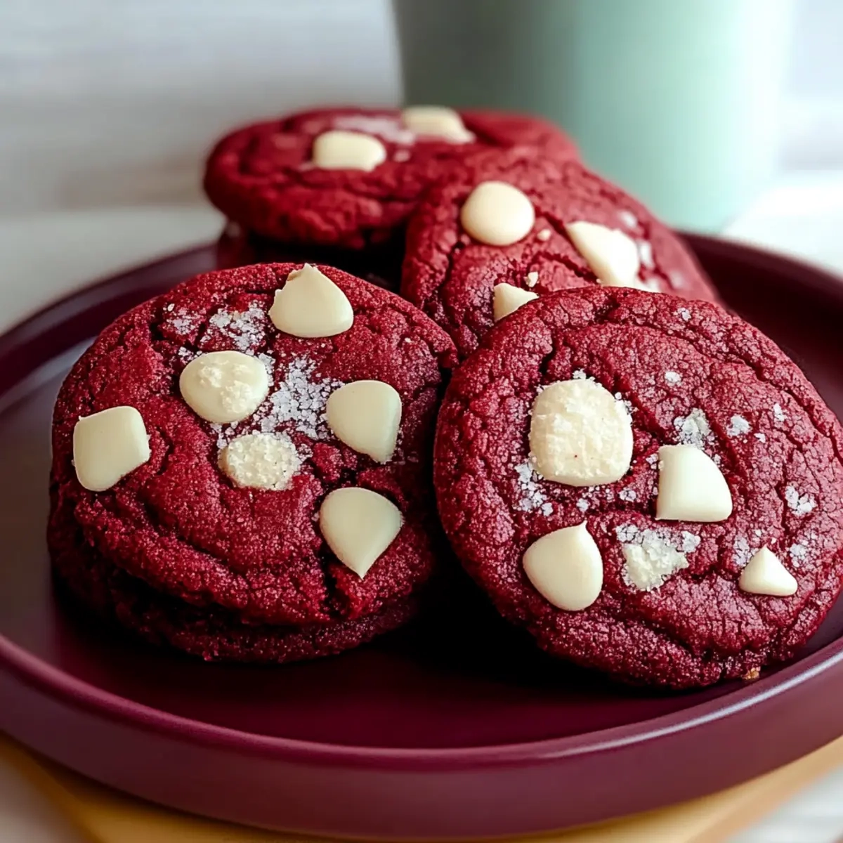 Sourdough Red Velvet Cookies