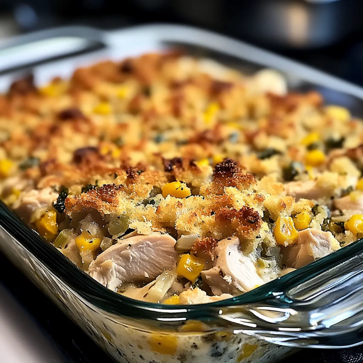 Chicken and Stuffing Casserole