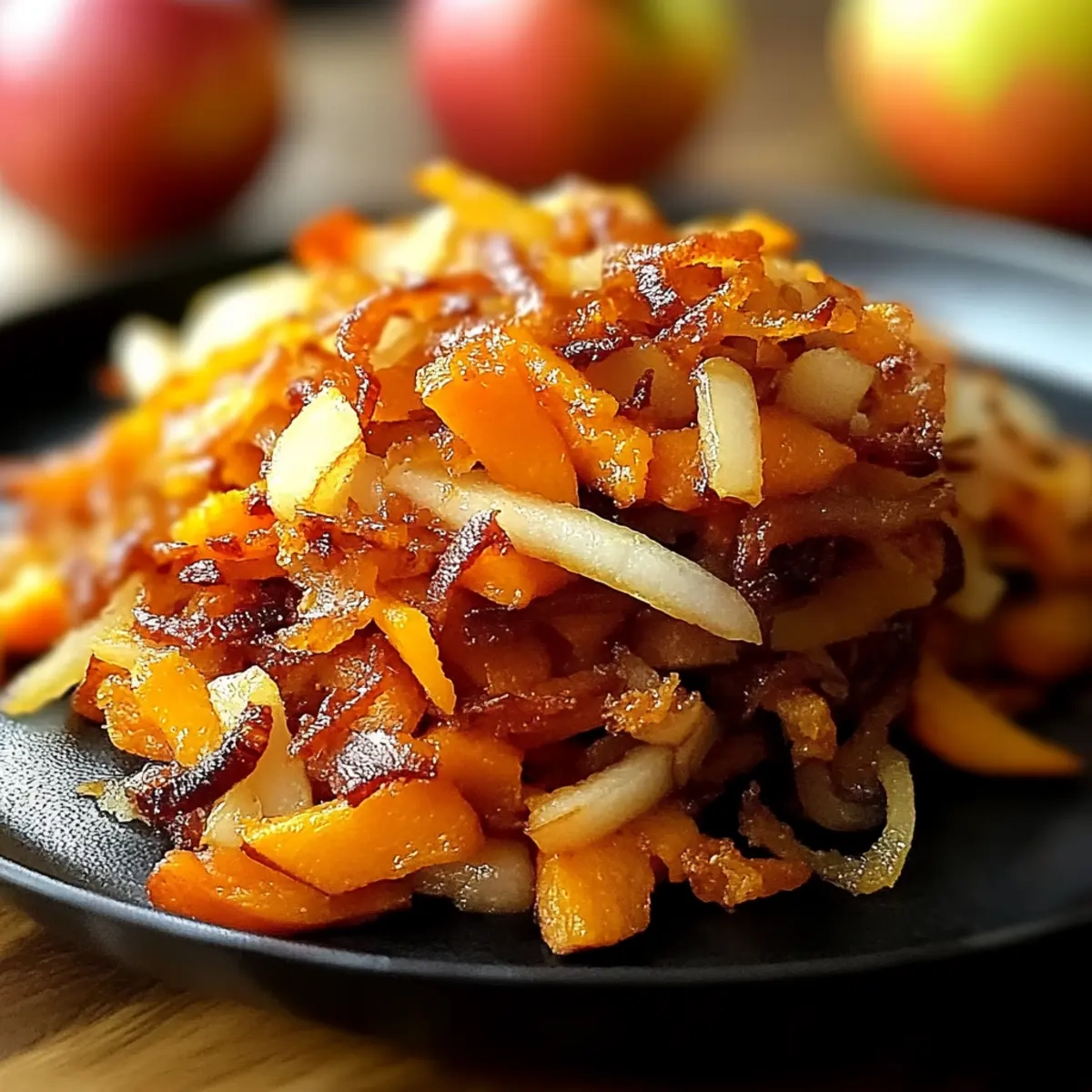 Caramelized Sweet Potato Apple Hash Browns