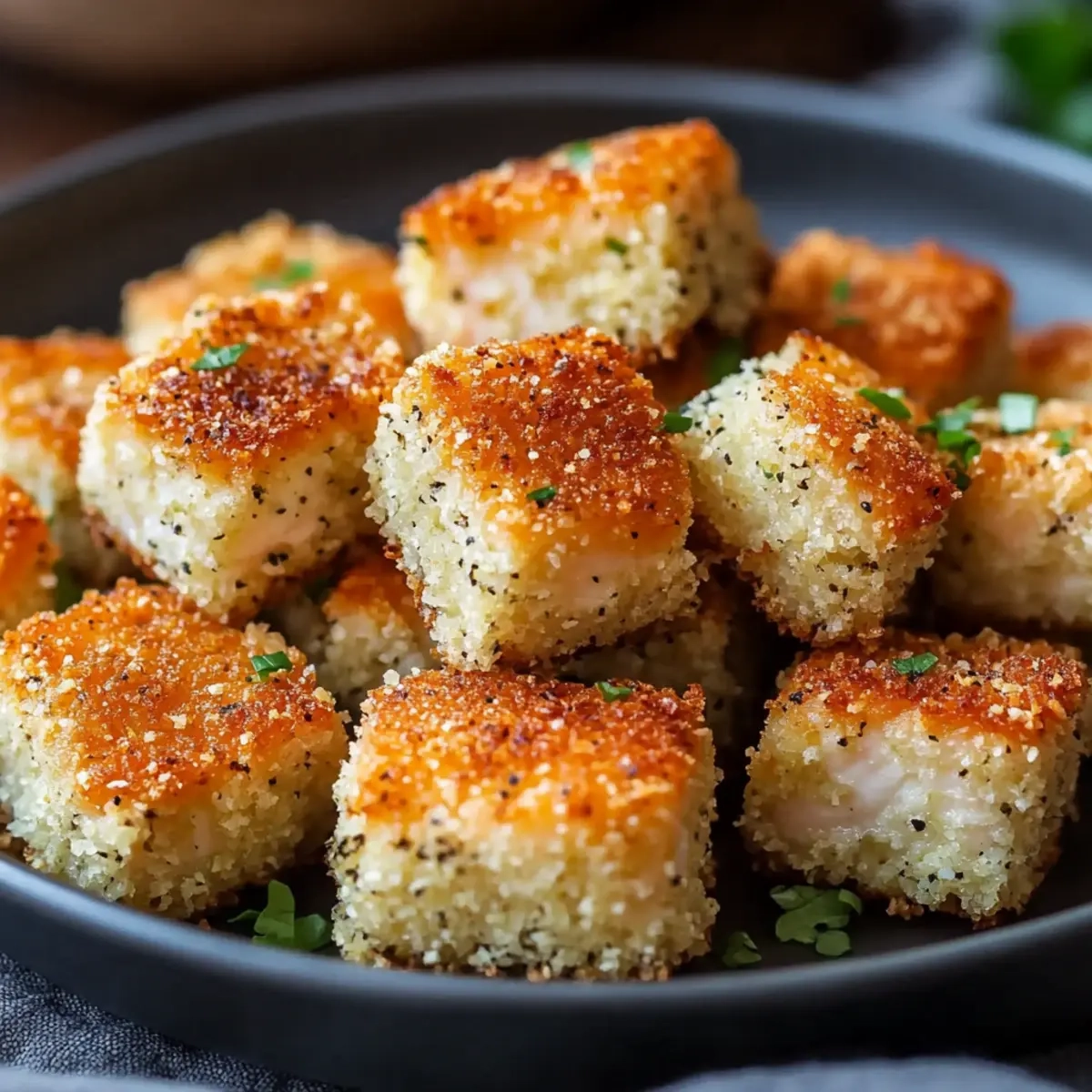 Panko Crusted Salmon Bites