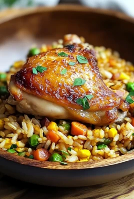 Chicken Thighs with Fried Rice