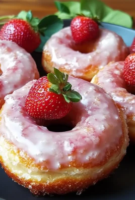 Strawberry Buttermilk Doughnuts