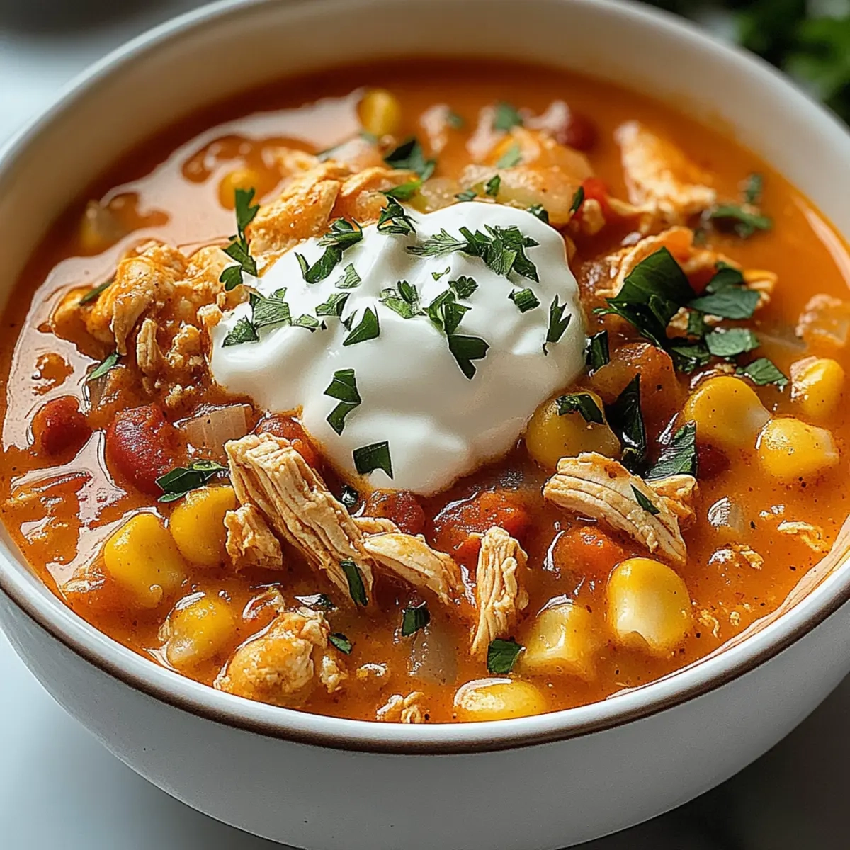 Slow Cooker Buffalo Chicken Chili