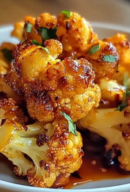Sweet and Spicy Baked Cauliflower