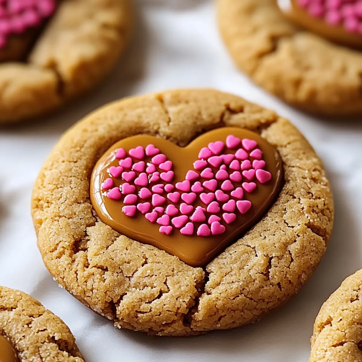 Peanut Butter Valentines Day Cookies