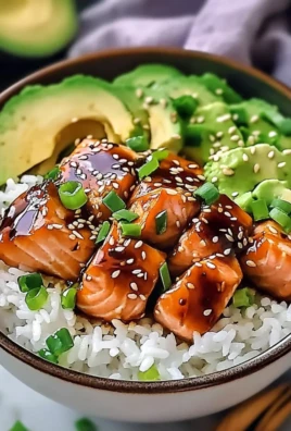 Honey Garlic Salmon Rice Bowl