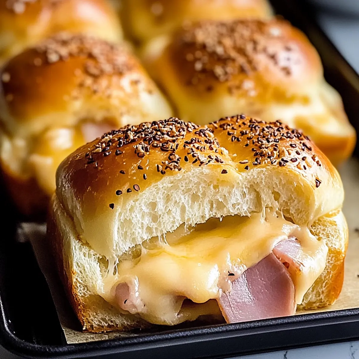 Ham and Cheese Hawaiian Rolls