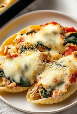 Garlic Chicken & Spinach Stuffed Shells
