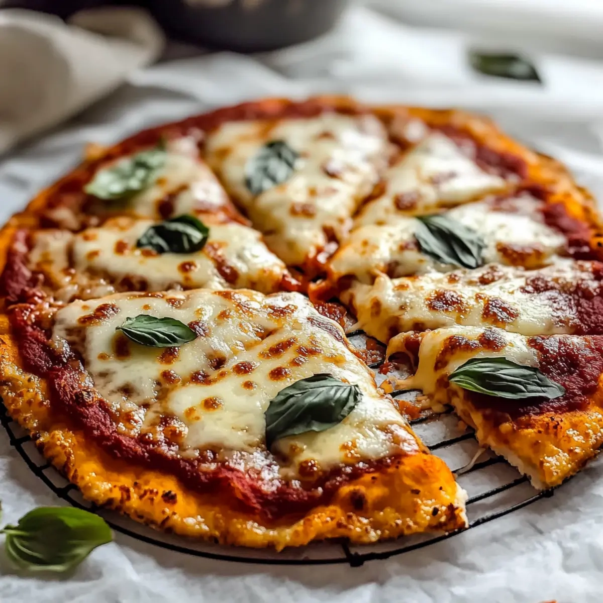 Flourless Cottage Cheese Pizza Crust