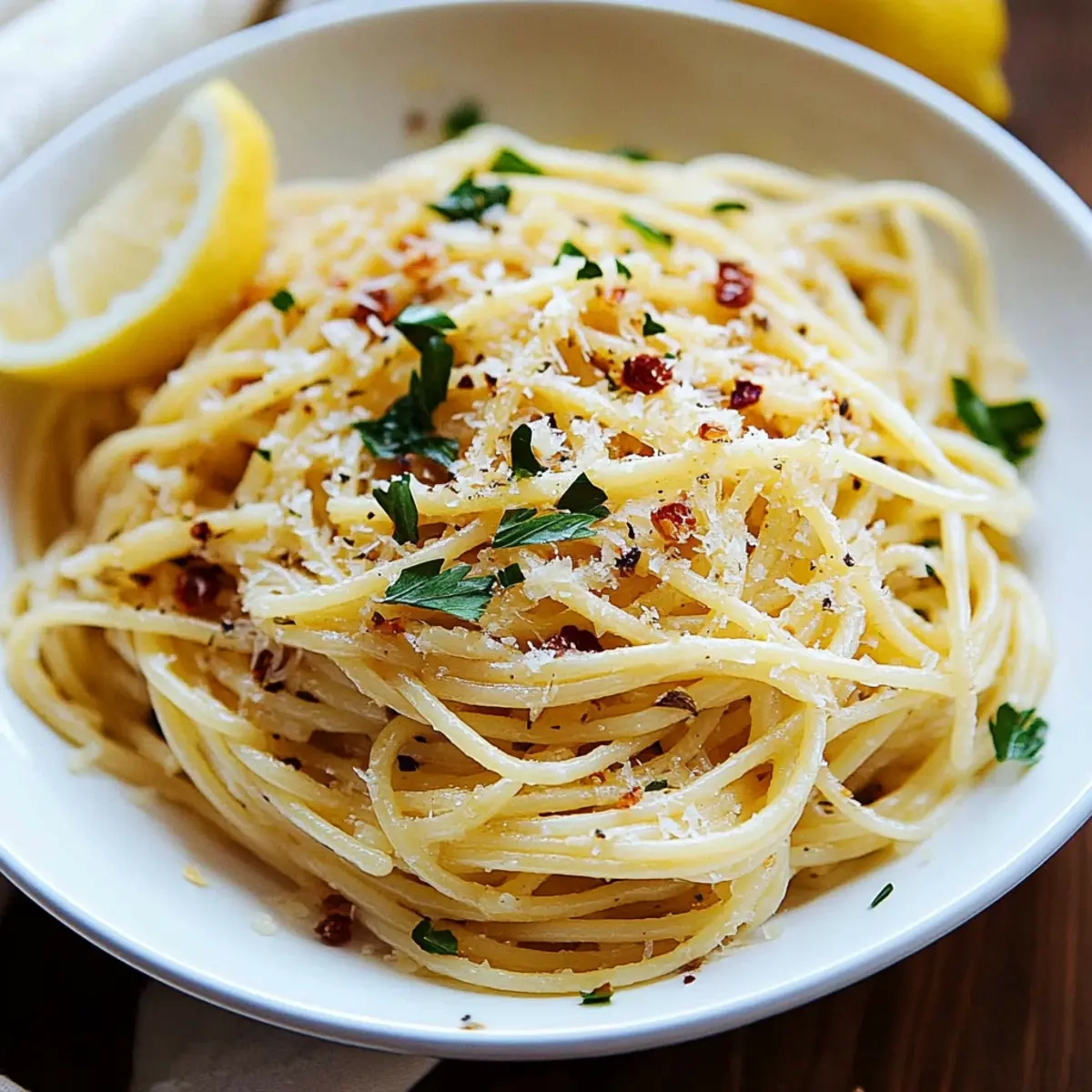 Lemon Garlic Pasta