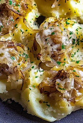 French Onion Smashed Potatoes
