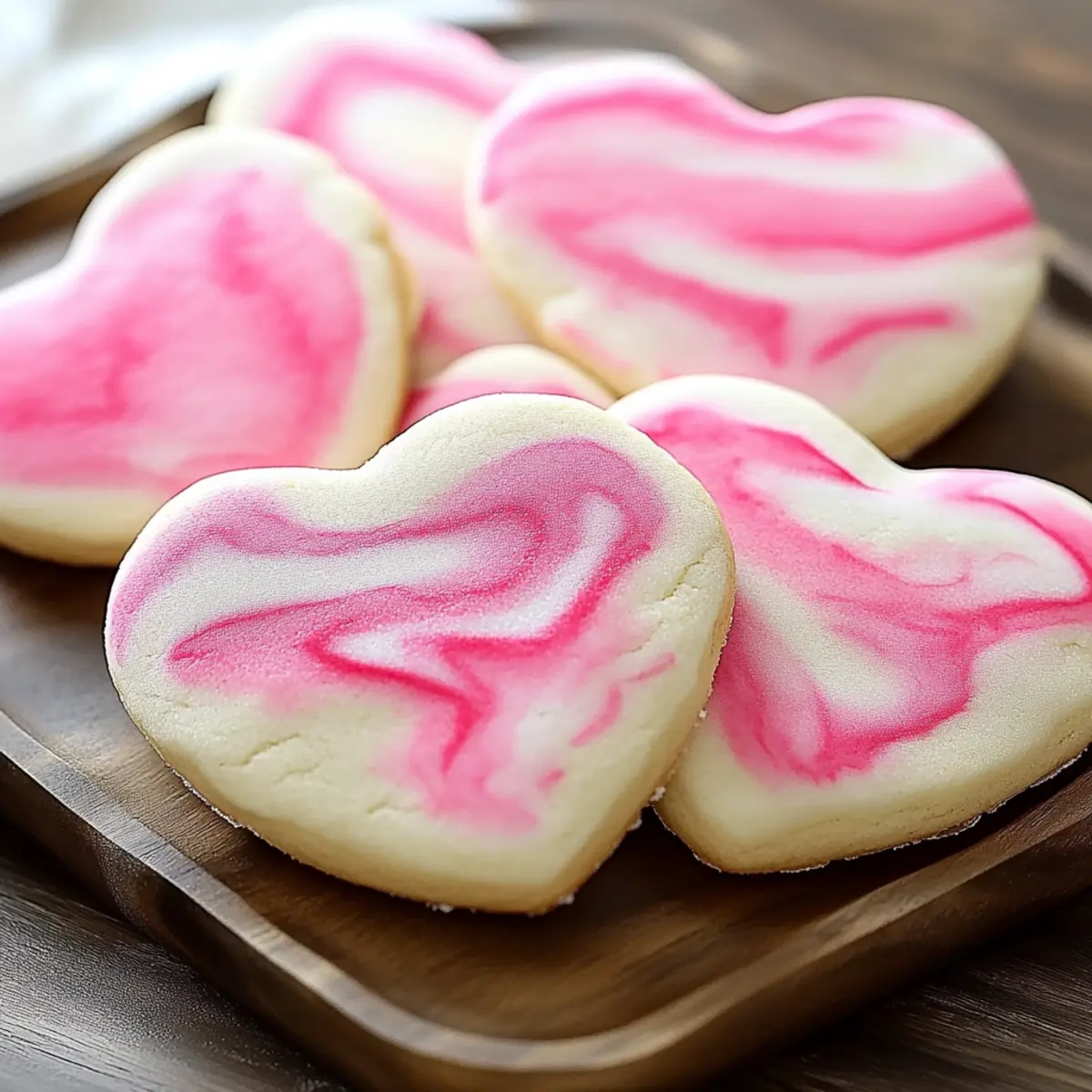Marbled Pink Valentine’s Day Sugar Cookies