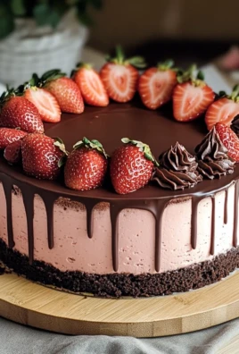 Strawberry Chocolate Mousse Cake