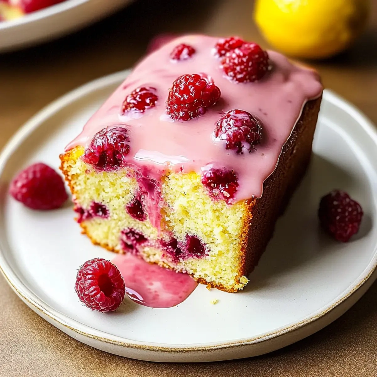 Lemon Raspberry Loaf Cake