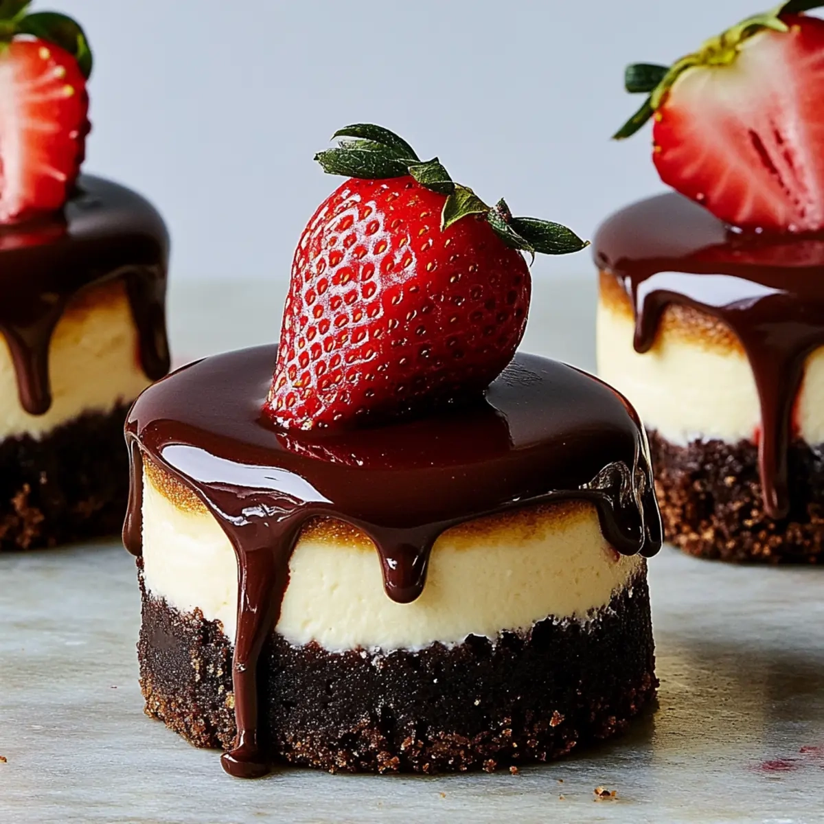 Valentine Chocolate Strawberry Cheesecake