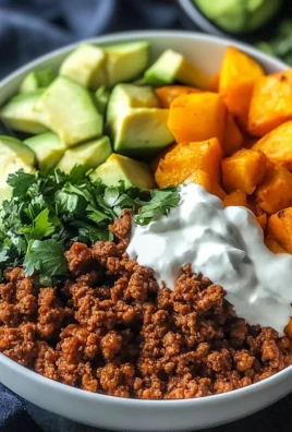 Cottage Cheese Sweet Potato Ground Beef Bowls