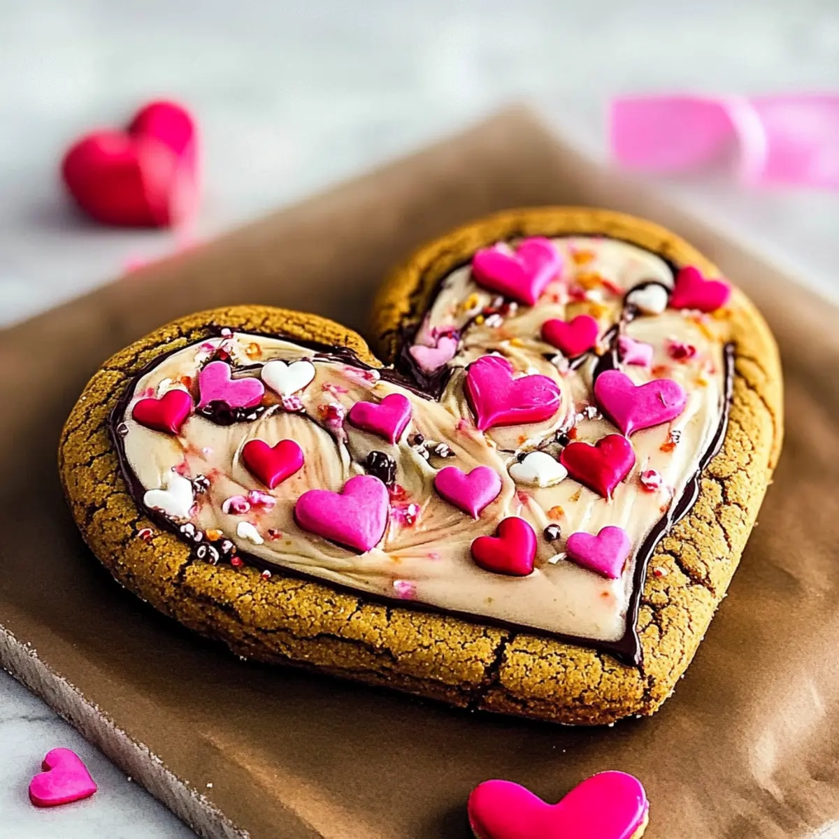 Giant Valentine’s Heart Cookie