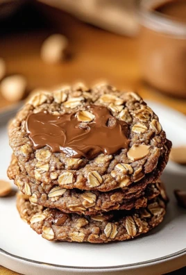 Nutella Oatmeal Peanut Butter Chip Cookies