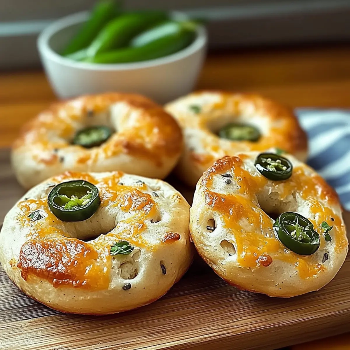 Jalapeno Cheddar Protein Bagels