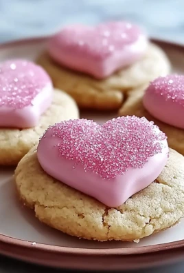 Valentine Pink Kiss Cookies