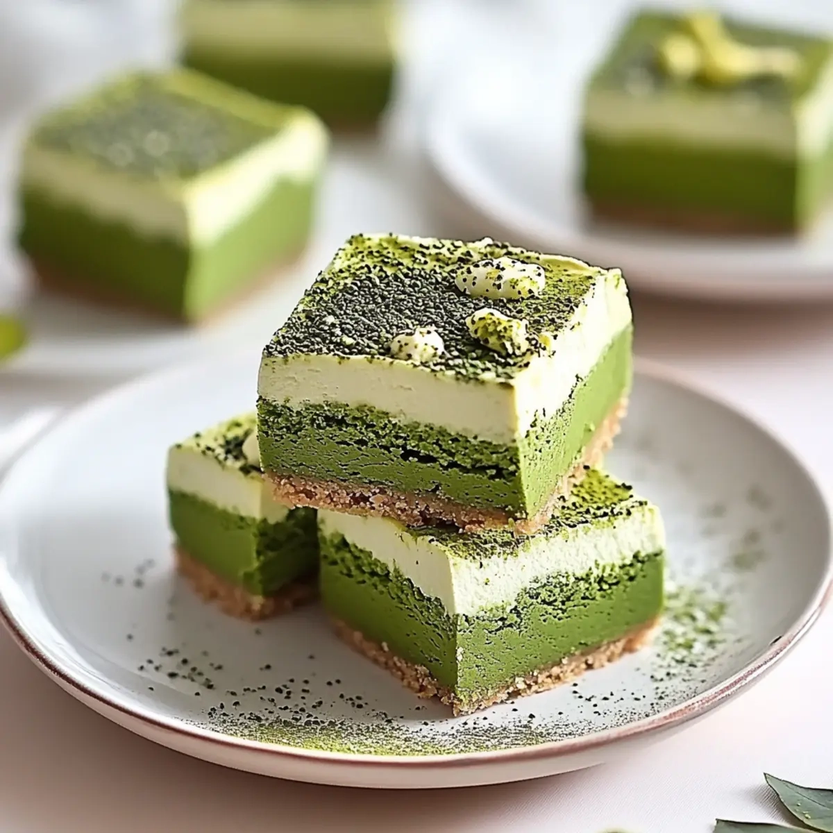 Buttery Matcha Latte Bars