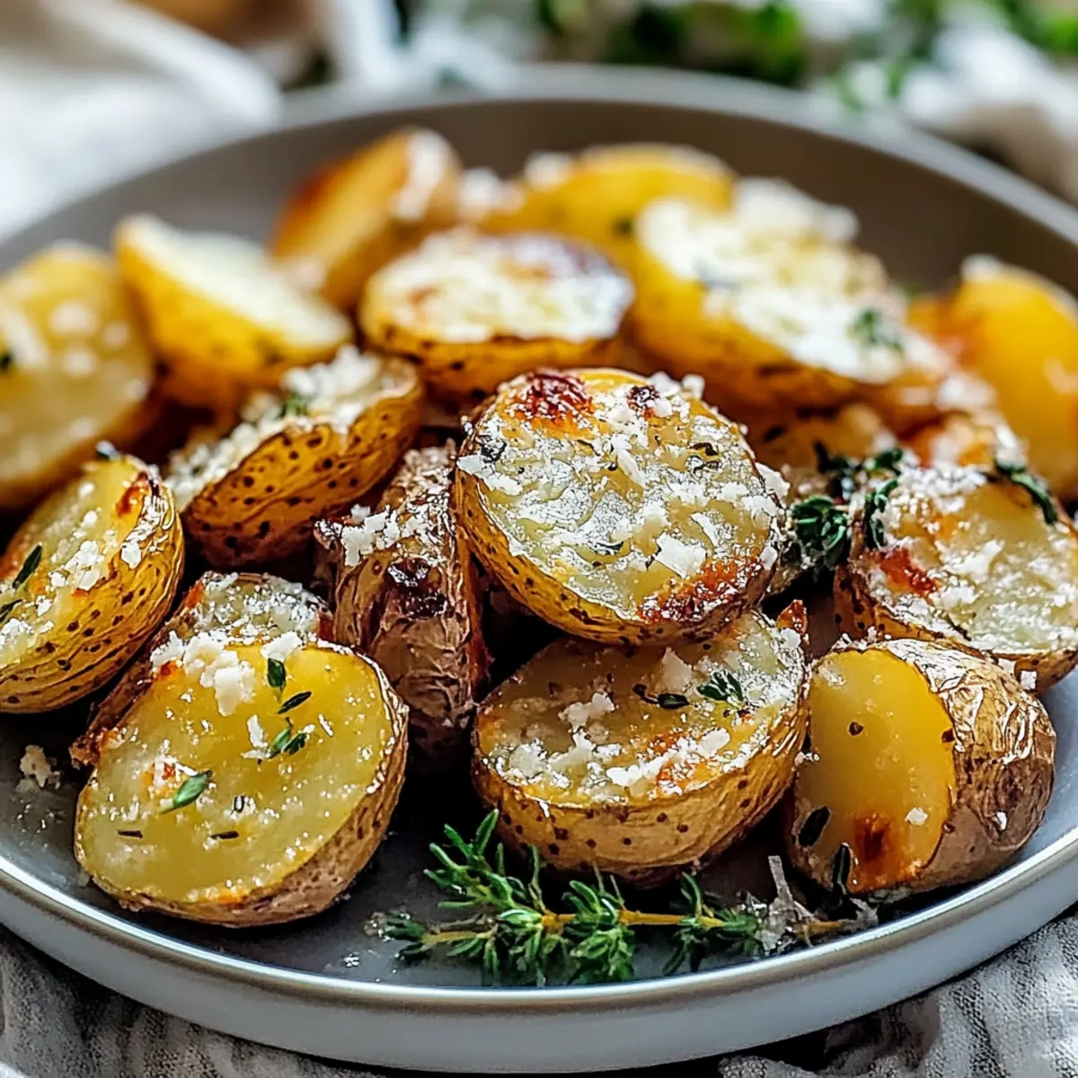 Garlic Butter Parmesan Roasted Potatoes